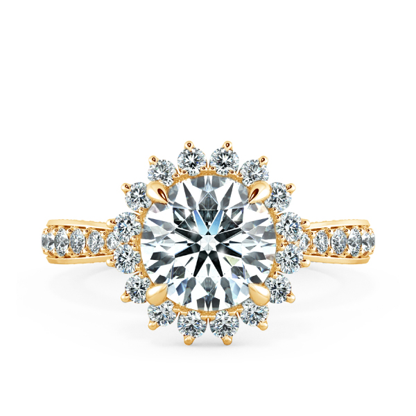 Nhẫn đính hôn Floral Halo NCH2502 2